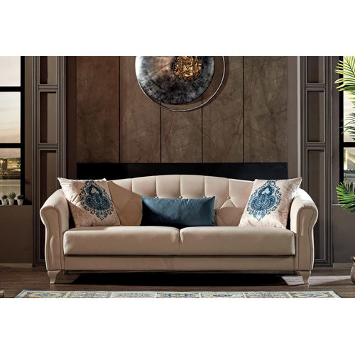 Rosdorf Park 90'' Upholstered Sleeper Sofa Wayfair